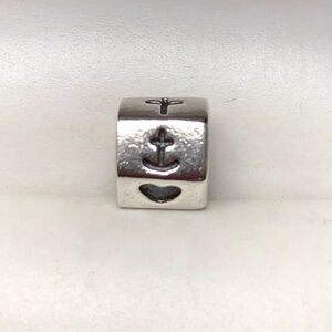 Retired PANDORA “Faith, Hope & Love” Charm – Sterling Silver S925 ALE